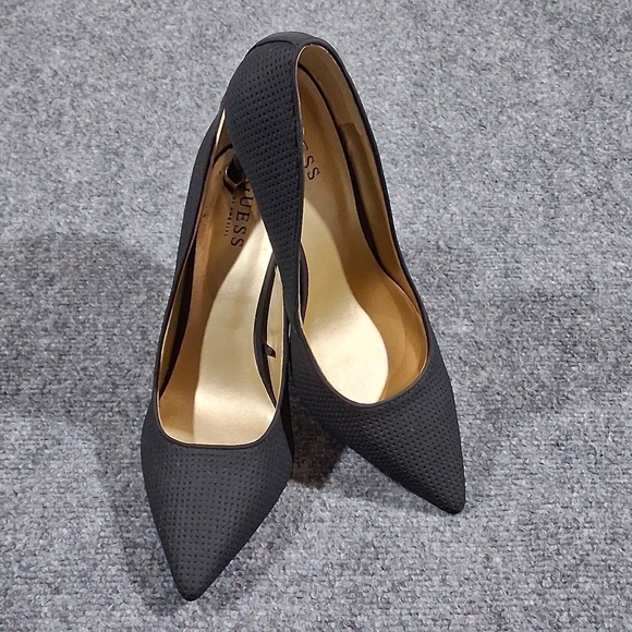 Guess Los Angeles‎ Size 10M Black Matte Heels - Picture 1 of 14